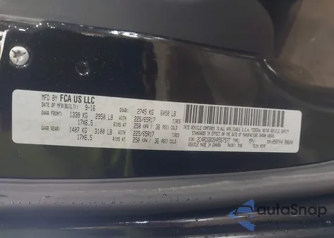 2017 Dodge Grand Caravan Se Plus z USA, uszkodzony, nr VIN 2C4RDGBG5HR567577